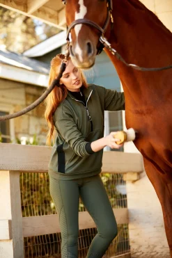 Clearance Breathe 1/2 Zip Genser for kvinner Gensere & Fleece