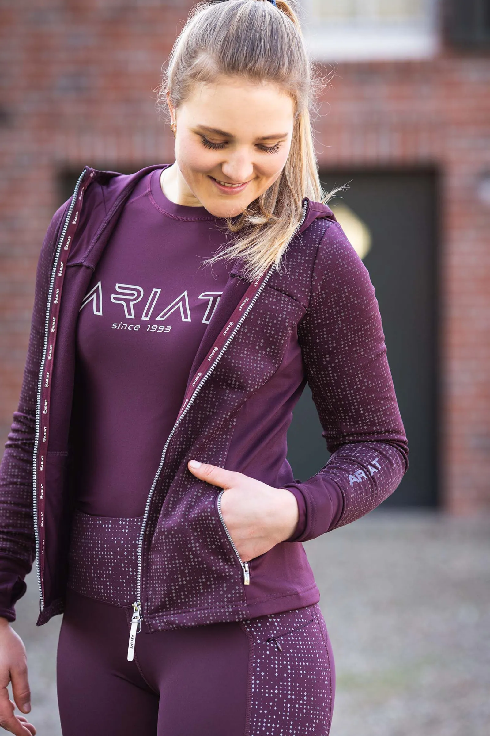 Online Eos Lumina helforsterket tights til dame Ridetights