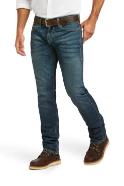 Online M8 Modern Tekstretch Slim Leg jeans til herre Ridebukser Til Herre