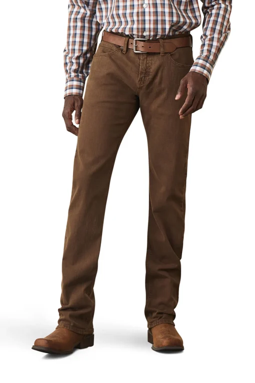 Hot M7 Str Grizzly Straight jeans til herre i olivengrønn Ridebukser Til Herre