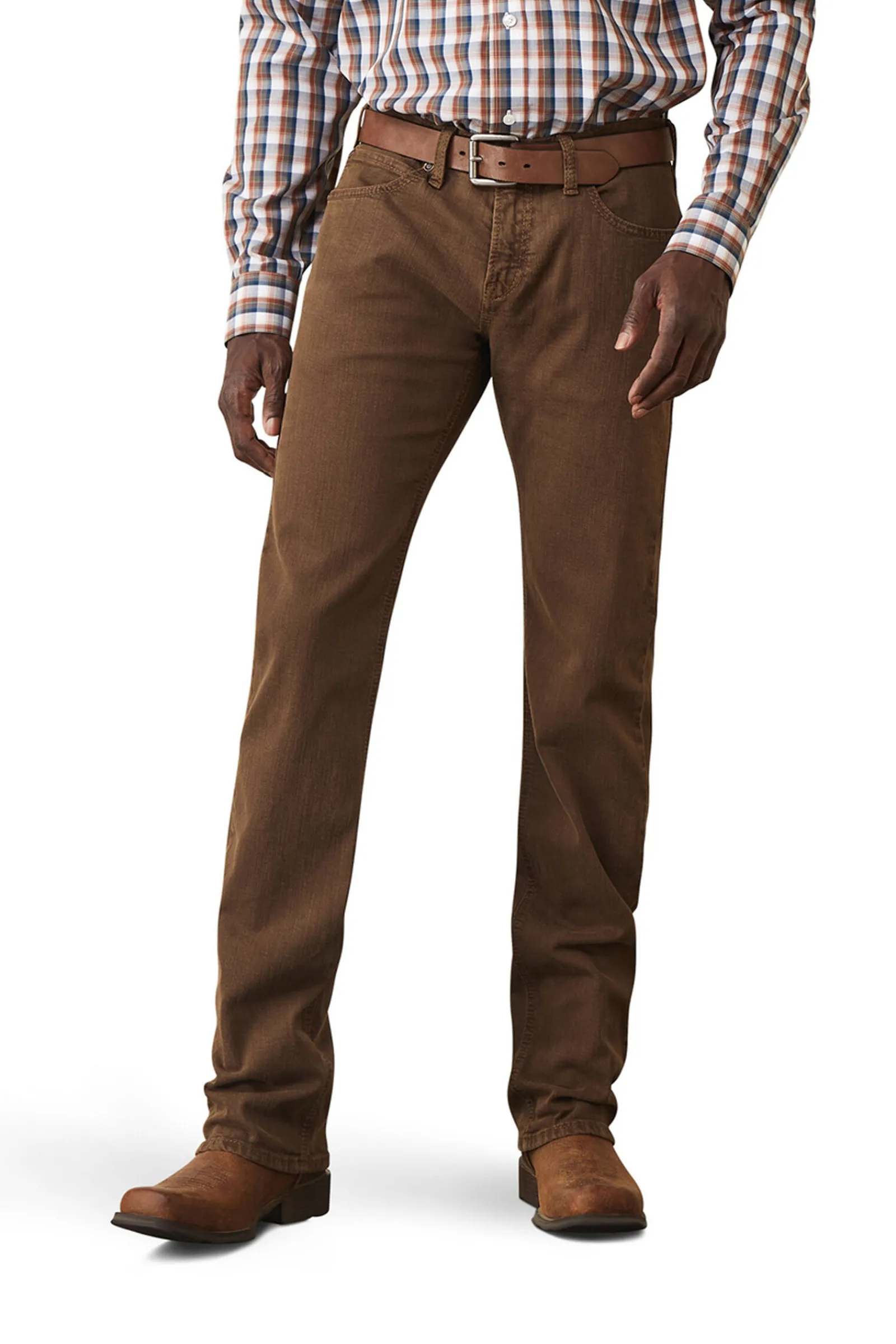 Hot M7 Str Grizzly Straight jeans til herre i olivengrønn Ridebukser Til Herre