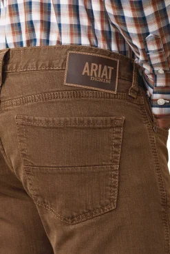 Hot M7 Str Grizzly Straight jeans til herre i olivengrønn Ridebukser Til Herre