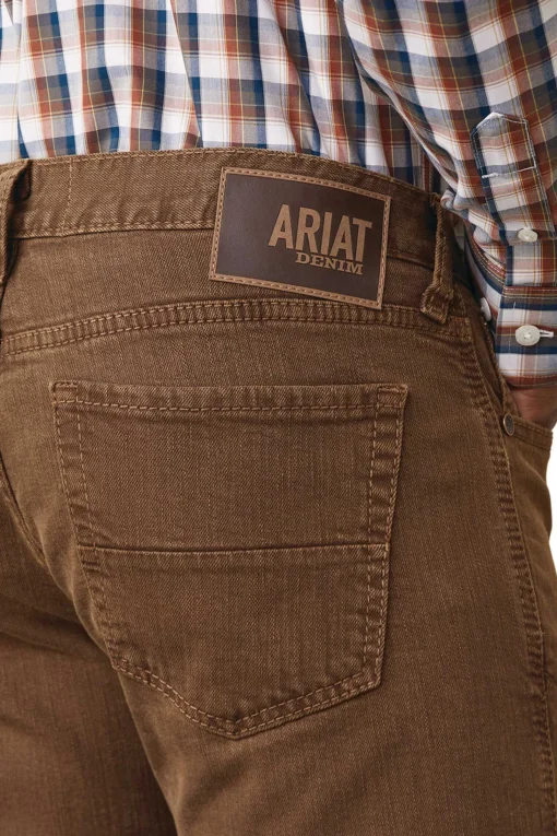 Hot M7 Str Grizzly Straight jeans til herre i olivengrønn Ridebukser Til Herre