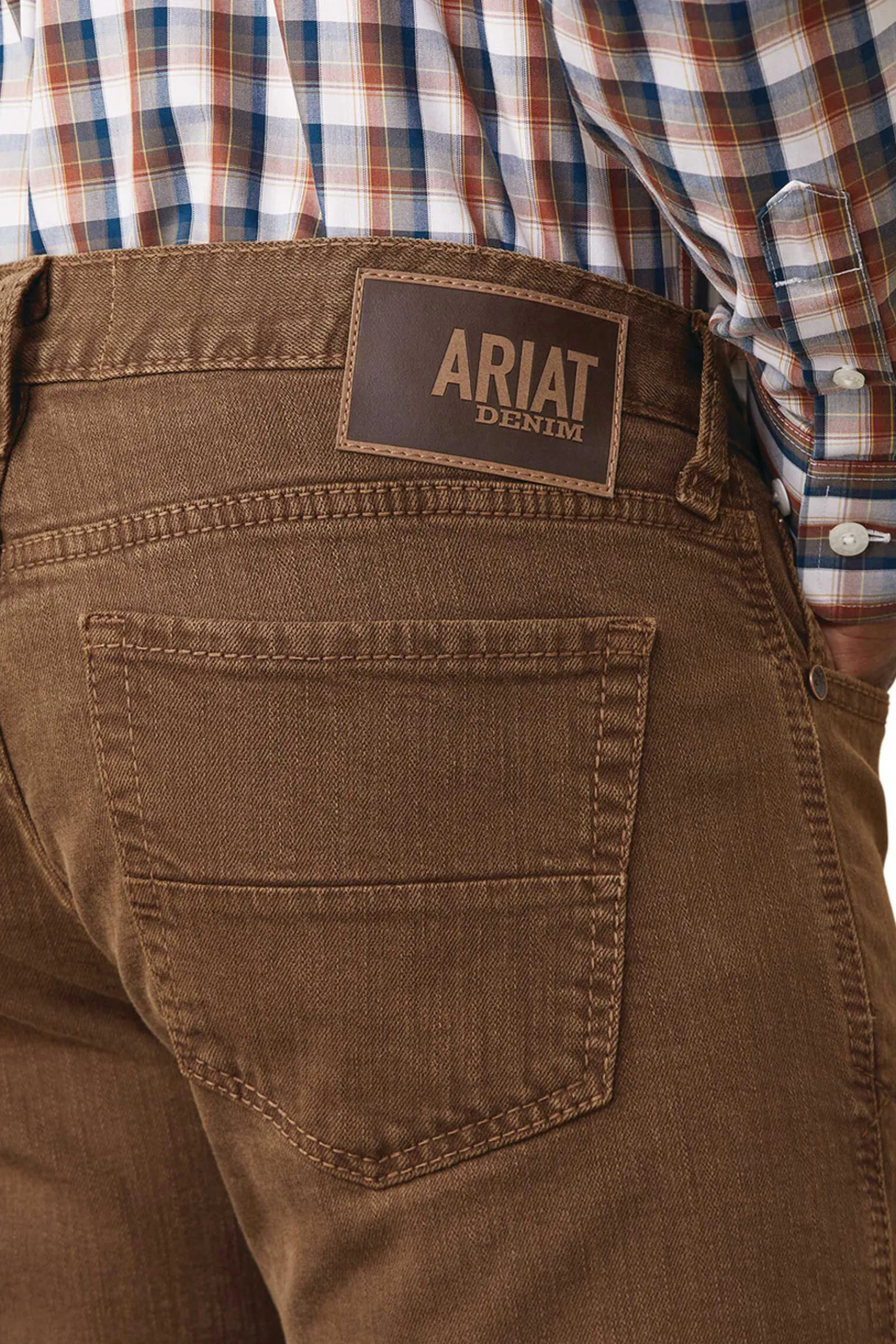 Hot M7 Str Grizzly Straight jeans til herre i olivengrønn Ridebukser Til Herre