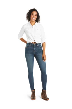 Sale Premium High Rise Skinny Jeans for kvinner Jodhpur Ridebukser