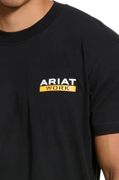 Clearance Rebar Cotton Strong Roughneck Graphic T-Shirt Rideskjorter