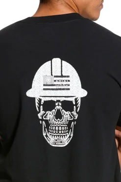 Clearance Rebar Cotton Strong Roughneck Graphic T-Shirt Rideskjorter