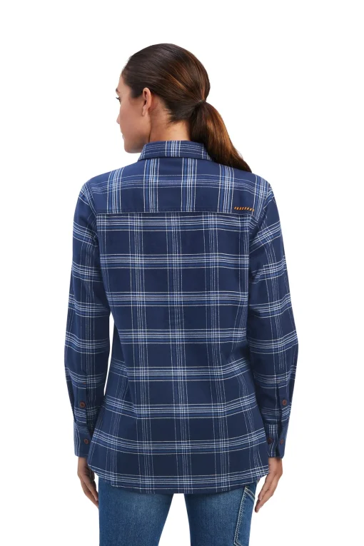 New Rebar Flannel DuraStretch langermet arbeidsskjorte til dame Skjorter Og Topper