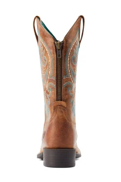 Sale Round Up Back Zip dame westernstøvler med glidelås Western|Ridebukser