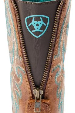 Sale Round Up Back Zip dame westernstøvler med glidelås Western|Ridebukser