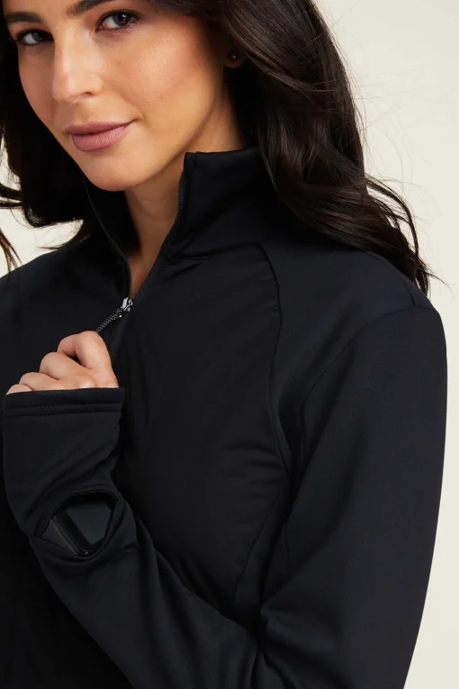 Outlet Venture sweatshirt med 1/2 glidelås til dame Gensere & Fleece