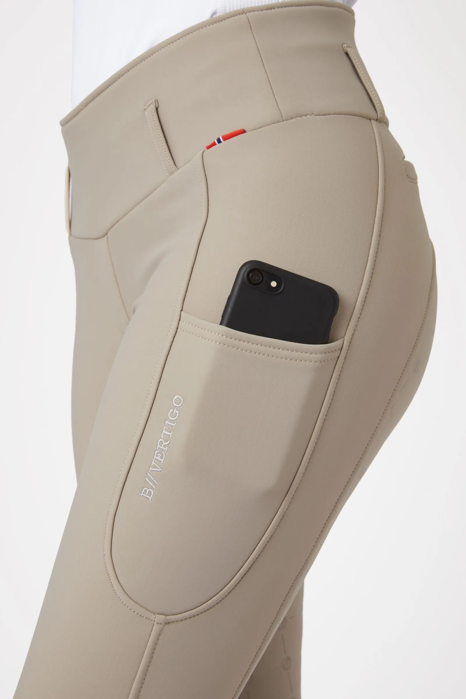 Outlet B Vertigo Aurelia helforsterkede termoridetights til dame Ridetights