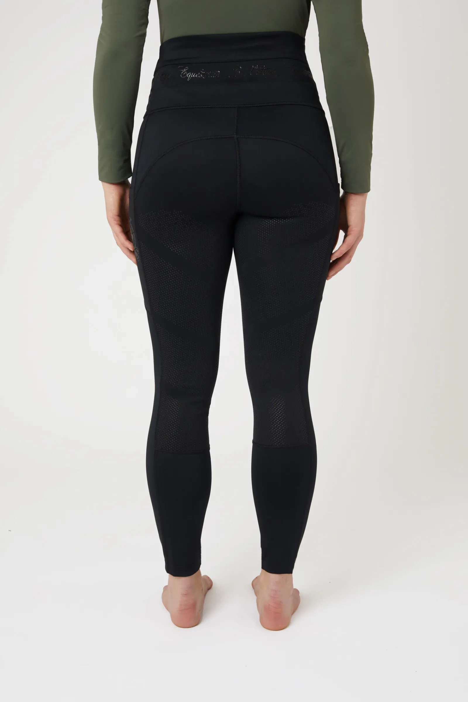 New B Vertigo Caitlin helforsterket ridetights med høyt liv til dame Ridetights