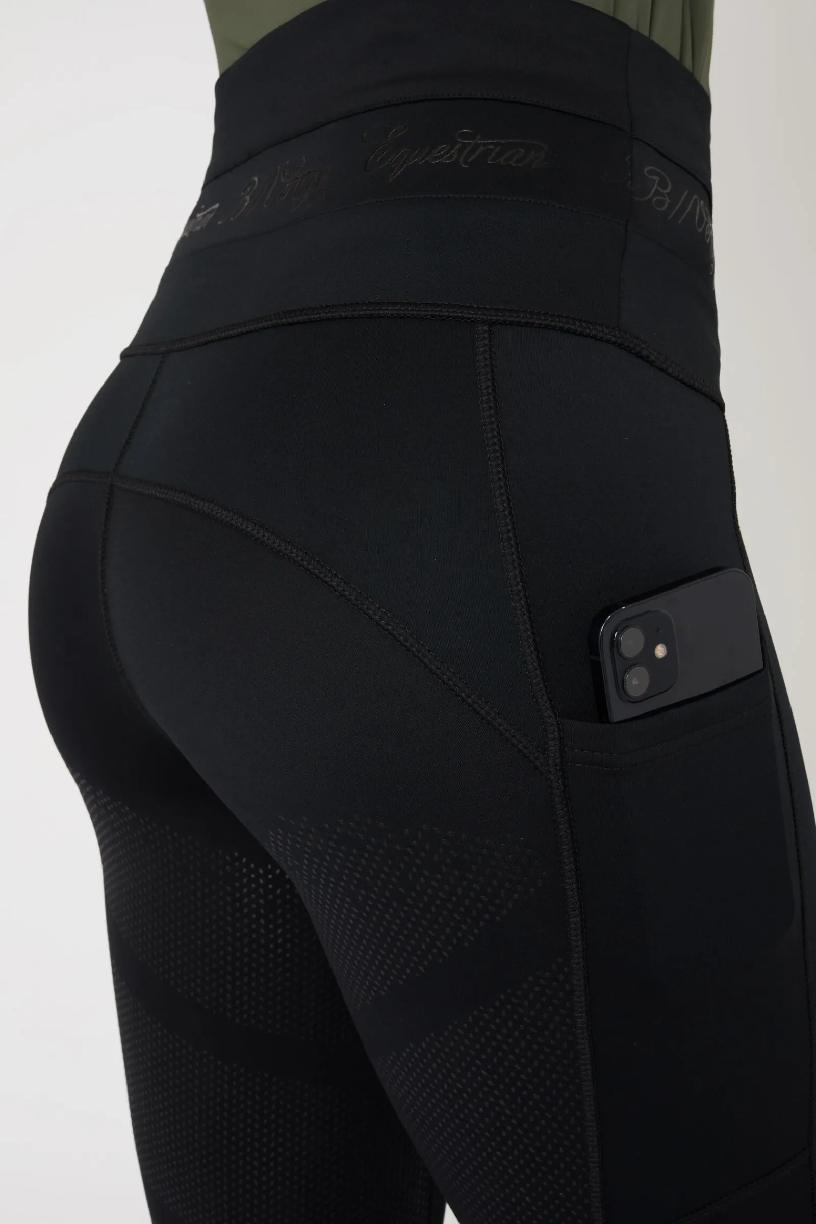 New B Vertigo Caitlin helforsterket ridetights med høyt liv til dame Ridetights