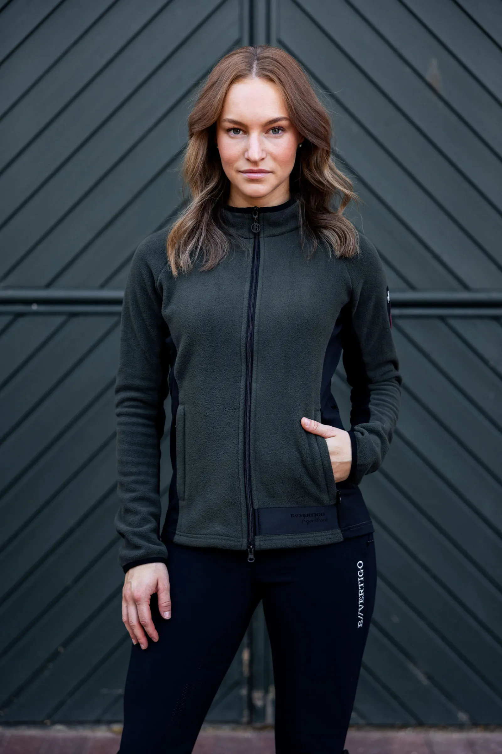 Outlet B Vertigo Cleo elastisk ridejakke i fleece til dame Gensere & Fleece|Jakker Og Frakker