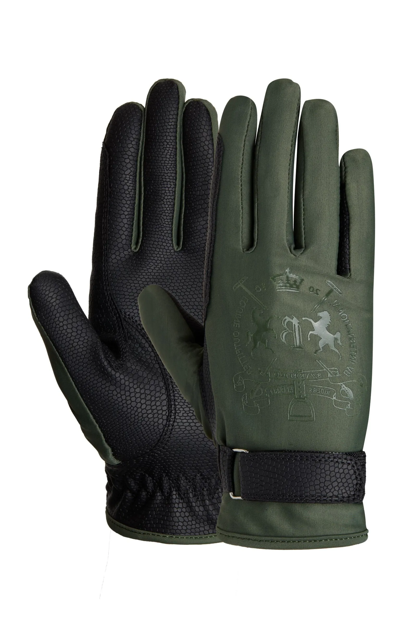 Hot B Vertigo Laia ridehansker med logotrykk til dame Helårshansker