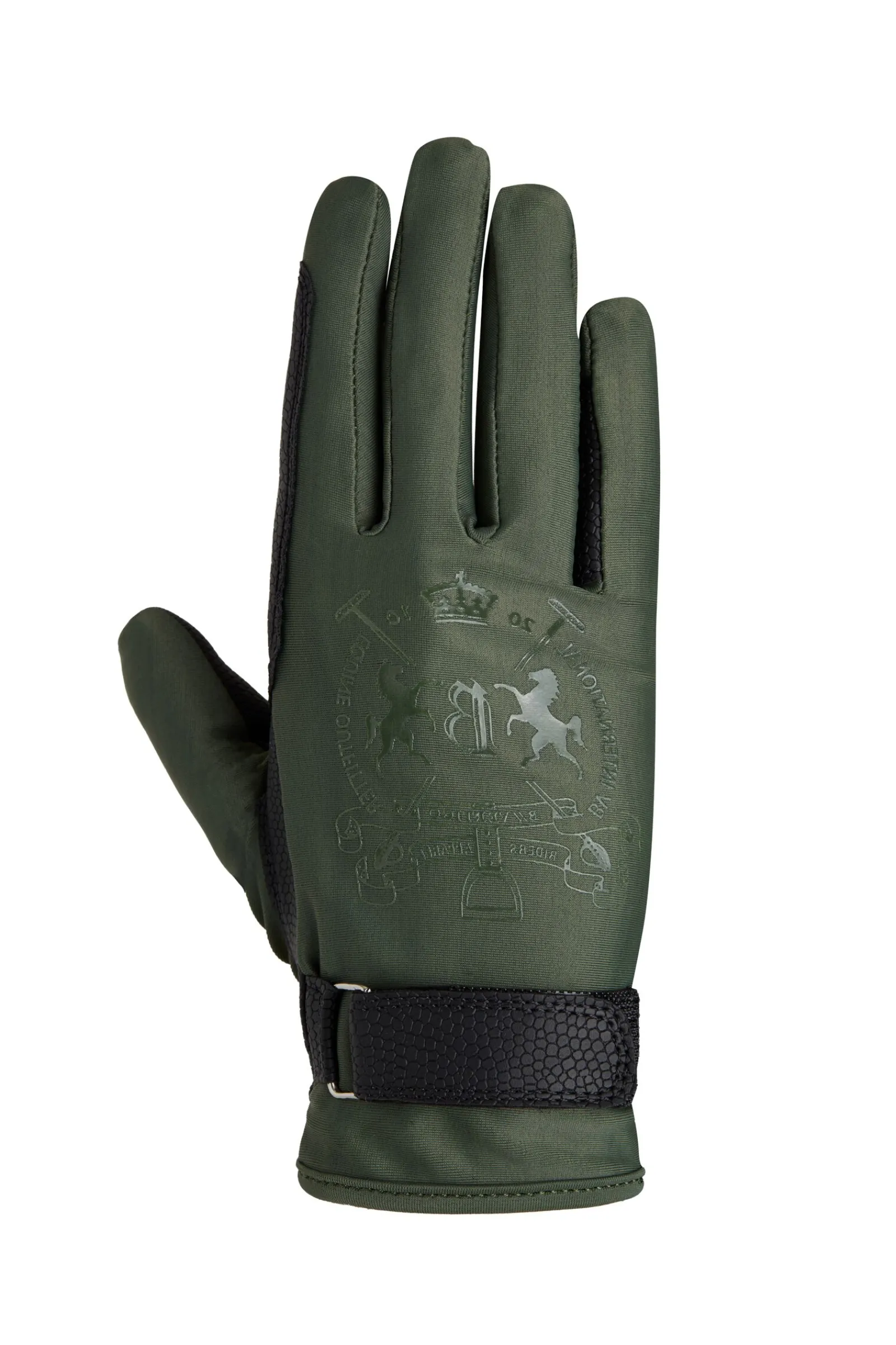 Hot B Vertigo Laia ridehansker med logotrykk til dame Helårshansker