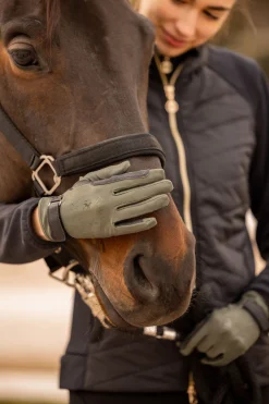 Hot B Vertigo Laia ridehansker med logotrykk til dame Helårshansker