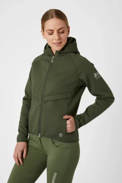 Discount B Vertigo Norah hettejakke med scubastoff, dame Gensere & Fleece|Jakker Og Frakker