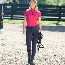 Online B Vertigo Olivia helforsterket ridebukse med silikon, dame Helforsterkede Ridebukser