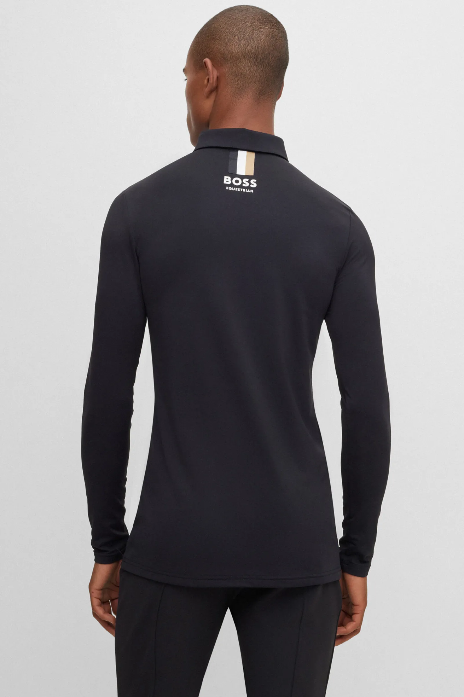 Outlet Elton Signature Stripe Trenings-poloskjorte for menn Rideskjorter