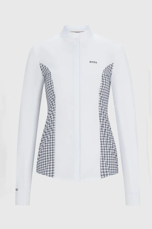Sale Emma showbluse Houndstooth Stevne|Skjorter Og Topper