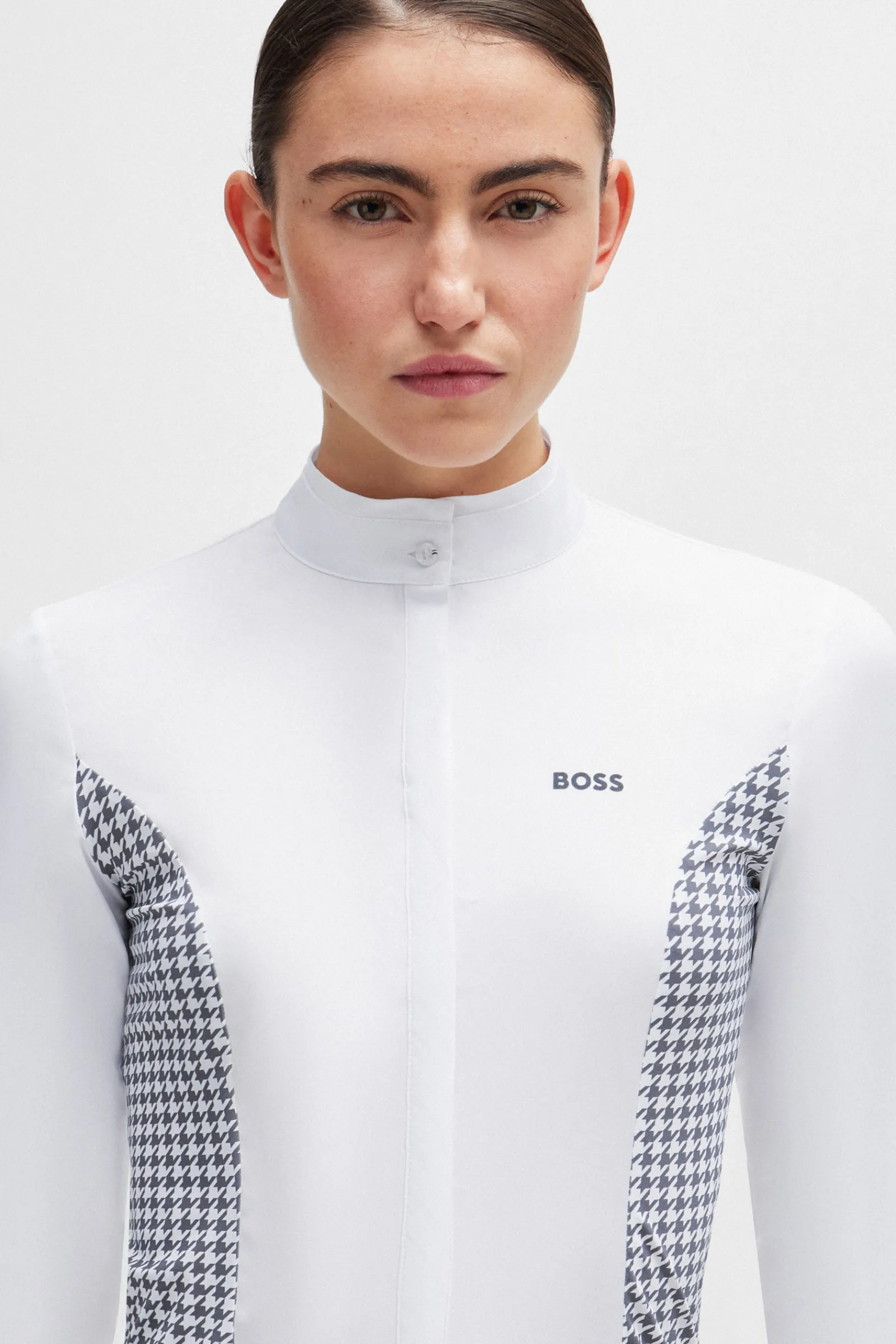 Sale Emma showbluse Houndstooth Stevne|Skjorter Og Topper