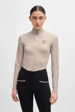 Discount Rachel treningsskjorte Houndstooth Skjorter Og Topper