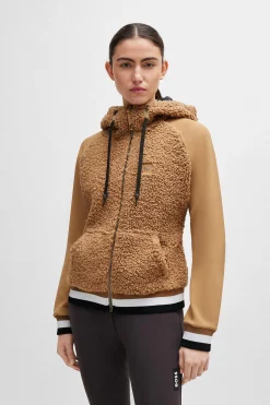 Best Riva Teddy Hybrid Zip hettegenser Gensere & Fleece