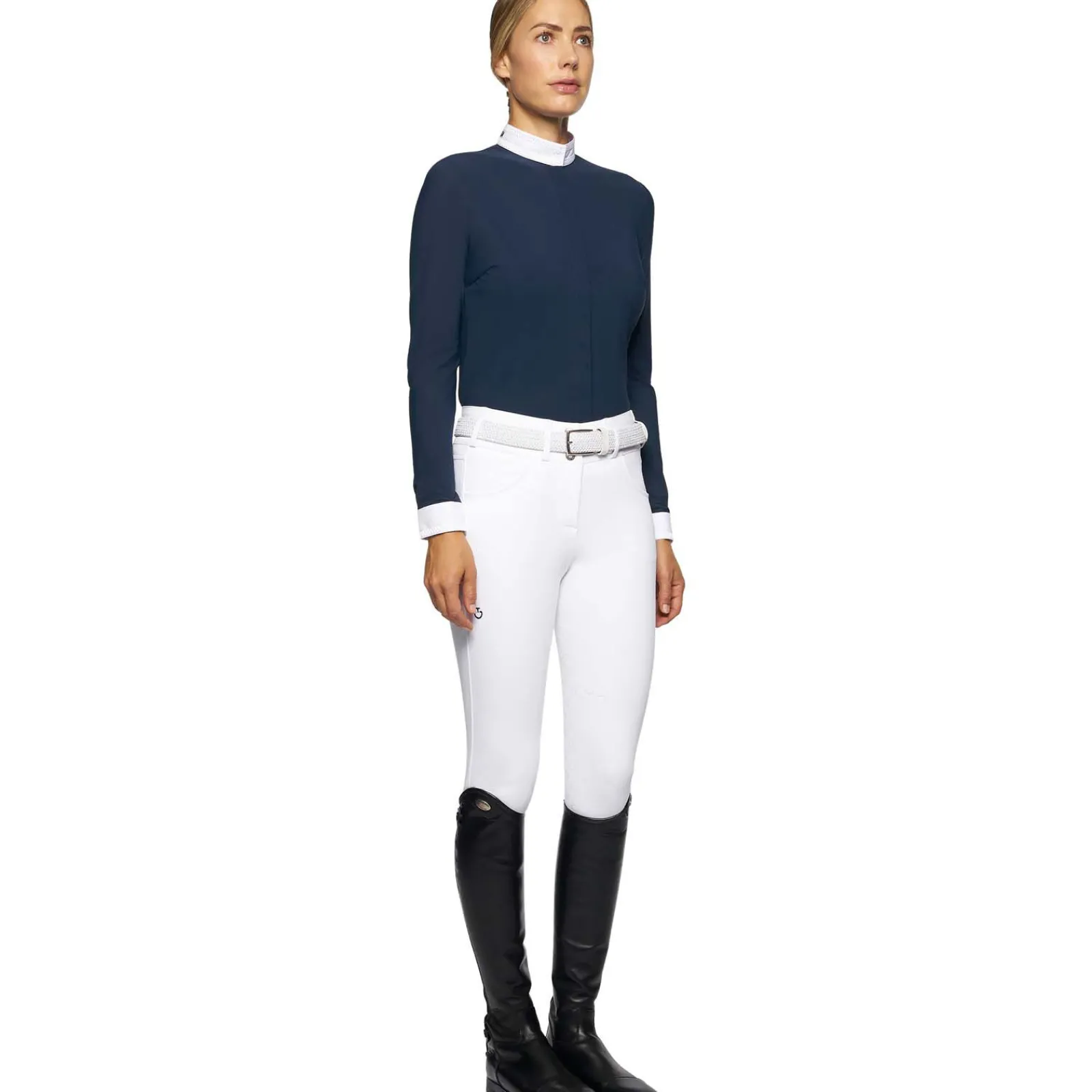 New Cavalleria Toscana Embroidery stevneskjorte med lange ermer for kvinner Skjorter Og Topper