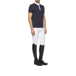 Discount Cavalleria Toscana jersey piquet kortermet stevneskjorte, herre Stevne|Skjorter Og Topper