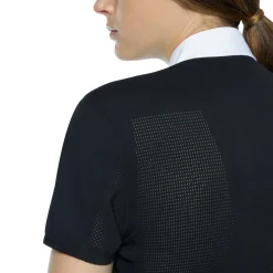 Cavalleria Toscana R-Evo Epaulet Shortsleeve Zip Polo Skjorter Og Topper|Stevne