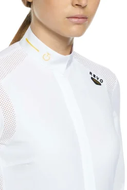 Outlet Cavalleria Toscana R-Evo Perforated Epaulet Women Stevne|Skjorter Og Topper