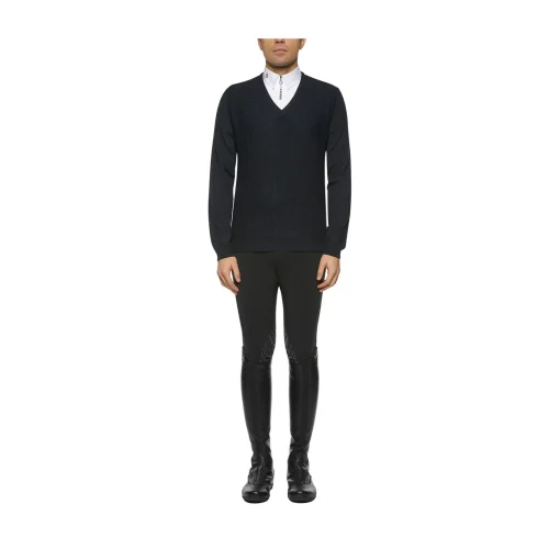 Online Cavalleria Toscana ullstrikket genser med V-hals, herre Gensere & Fleece