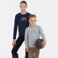 New Riding langermet topp til barn, IVY Stevne|Skjorter Og Topper