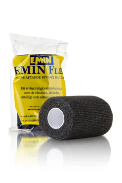 MediWrap, svart, 10 cm * 4,5 m. Førstehjelp