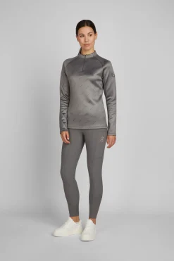 Outlet Heritage Fanatics AW2023 Jersey skjorte med halv glidelås til dame Skjorter Og Topper