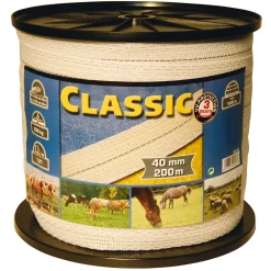 Best Farm Patrol klassisk strømbånd 200 m, 40 mm, 9x0,2+4x0,3 niro Eltråd