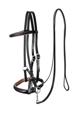 New F.R.A. Freedom Riding Articles Pardoes de Luxe Sidepull med tøyler (system 3) Hodelag & Nesereimer
