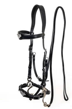 New F.R.A. Freedom Riding Articles Imperial hodelag hackamore med tøyler (system 2) Hodelag & Nesereimer