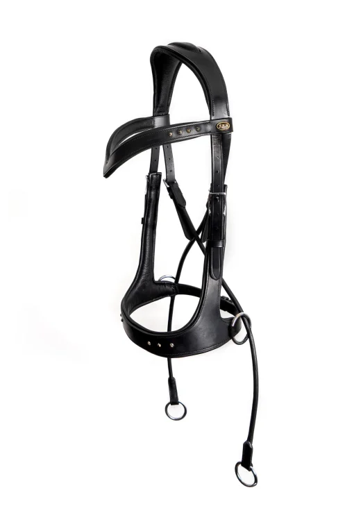 Discount F.R.A. Freedom Riding Articles Glory bittløst hodelag med tøyler (system 5), svart Hodelag & Nesereimer