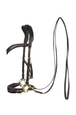 New F.R.A. Freedom Riding Articles Glory hodelag Hackamore med tøyler (system 2), brun Hackamores|Hodelag & Nesereimer