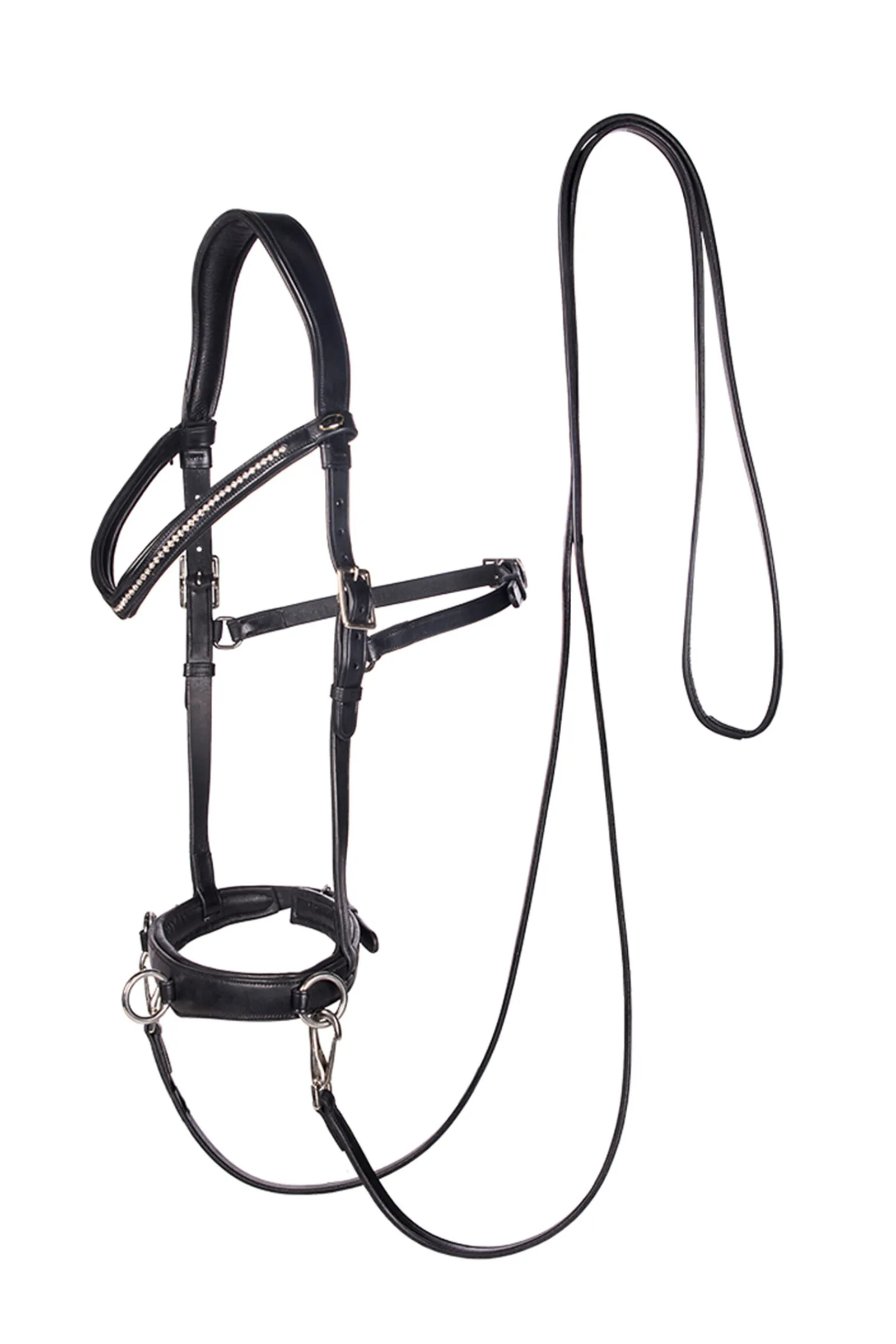 F.R.A. Freedom Riding Articles Wendy B kapsun, bitless bridle, lærtøyler med klips Hjelpetøyler Og Longeringssystemer|Hjelpetøyler Og Longeringssystemer