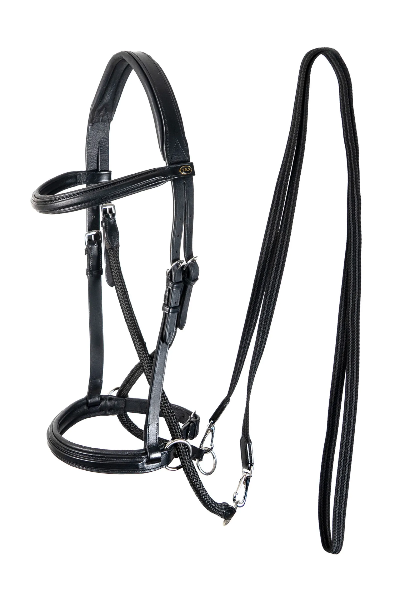 Online F.R.A. Freedom Riding Articles Dietsji bittløst hodelag med tøyler (system 5) Hodelag & Nesereimer