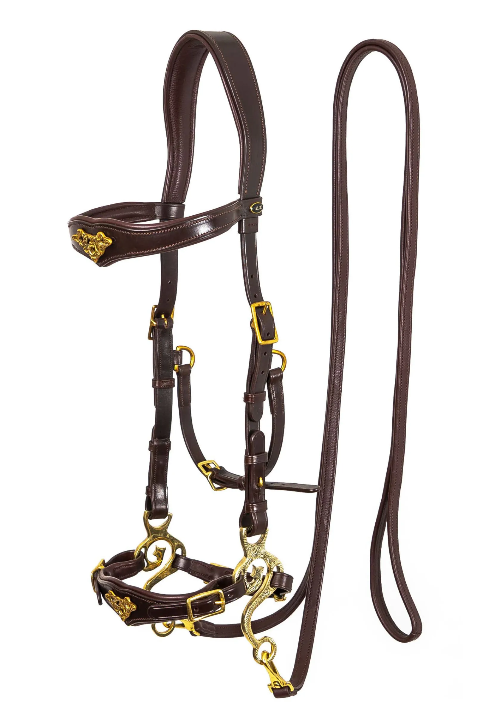 Outlet F.R.A. Freedom Riding Articles Imperial hodelag Hackamore med tøyler (system 2) shire Hodelag & Nesereimer