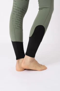 Discount Helforsterkede ridebukser med høyt liv og silikon, dame Helforsterkede Ridebukser