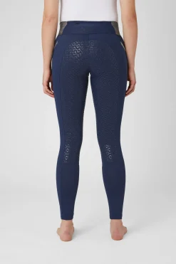 Helforsterket ridetights med glitterliv, dame Ridetights