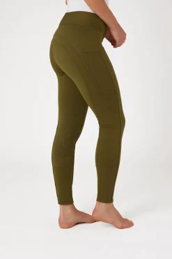 Hot Active helforsterkede ridetights til vinteren med knegrip og telefonlomme Ridetights