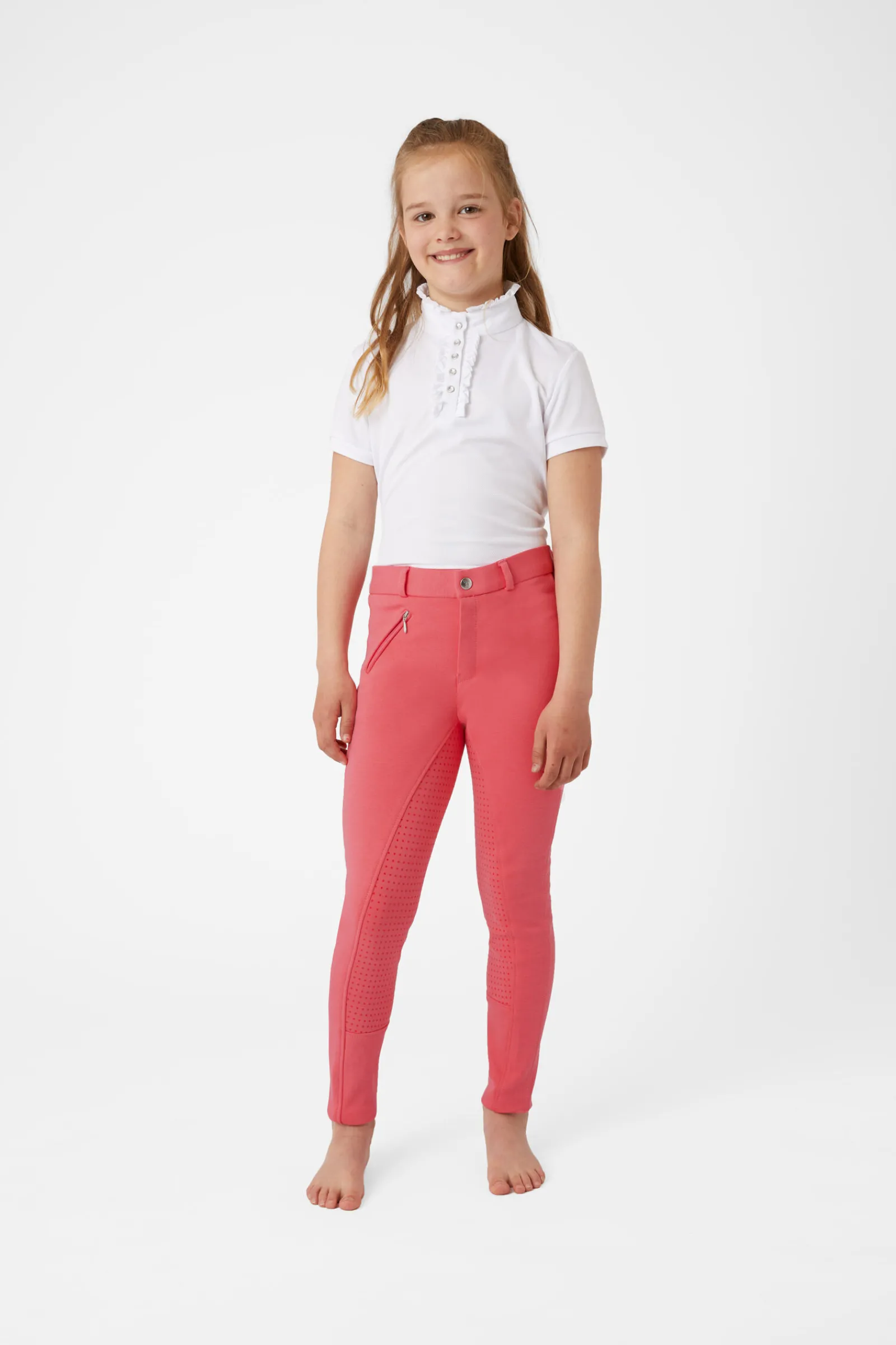 Best Active helforsterket ridebukse med silikon, barn Ridebukser