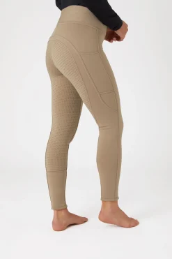Hot Active helforsterkede ridetights til vinteren med fullgrip og telefonlomme Ridetights